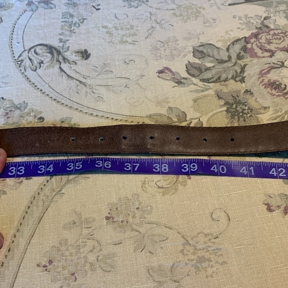 Piel Vacuno brown leather alligator look belt - Picture 8 of 9